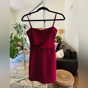 Windsor Burgundy Maroon Spaghetti Strap Mini Dress Size Small